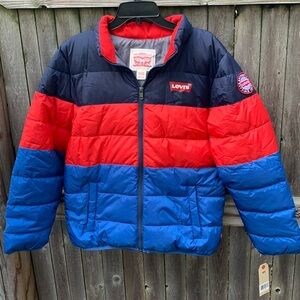 Levi Strauss & Co. youth XL hooded puffer! NWT!!